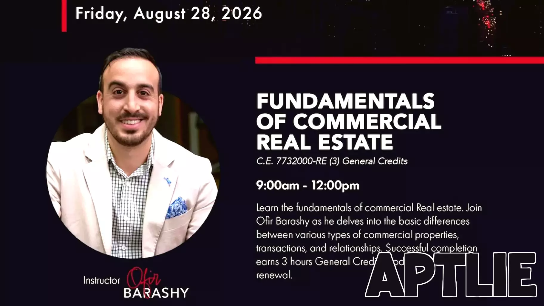CALV Presents Aug. 28 Class on Commercial Real Estate