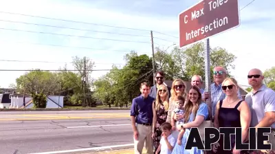Real Estate Visionary C. Max Toles Honored with Intersection Dedication in Rome
